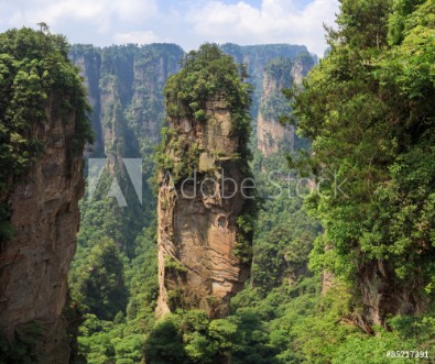 Picture of Scene of rock mountain in Zhangjiajie National Forest ParkHunan